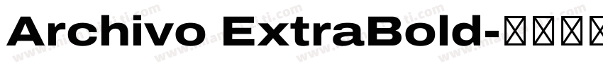 Archivo ExtraBold字体转换
